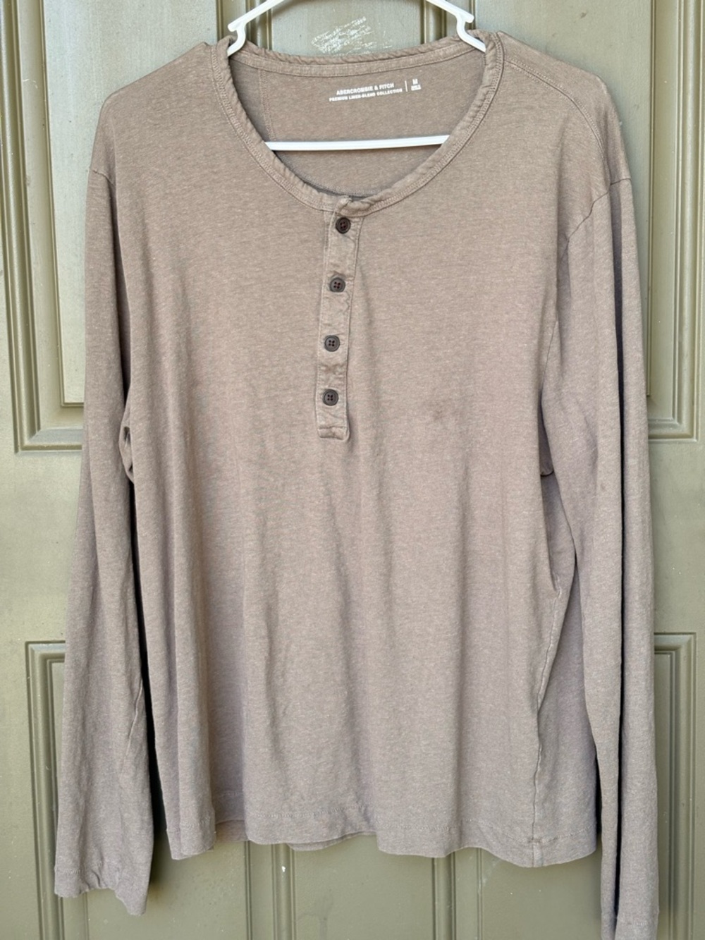 Abercrombie & fitch linen blend Henley